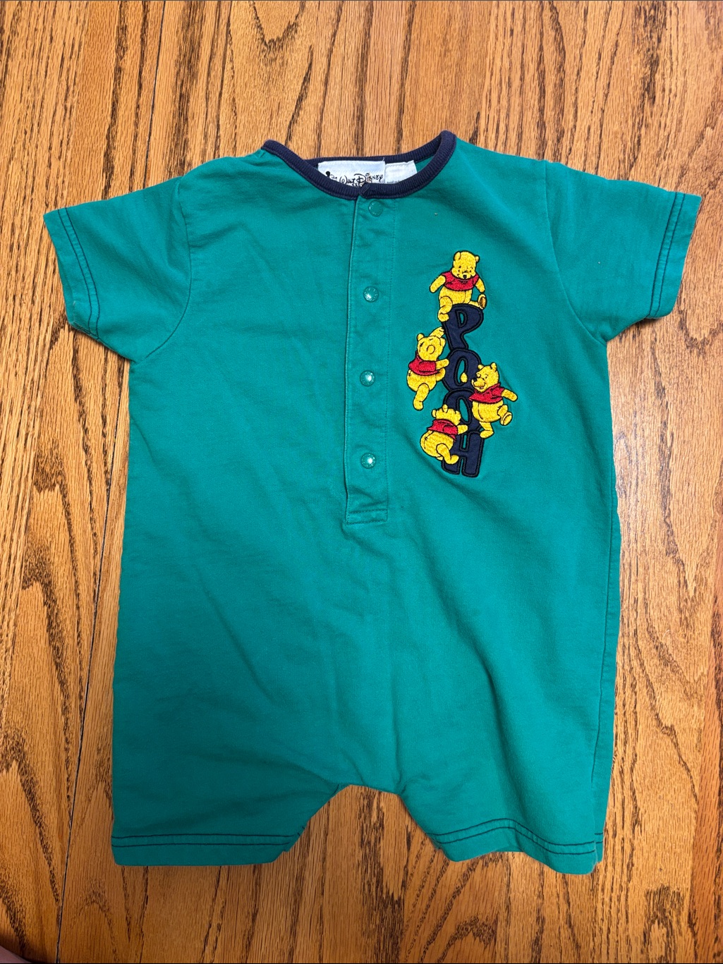 Vintage Pooh Bear Romper Walt Disney World Baby Sz 24 Mo.